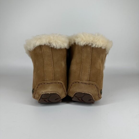 UGG ALENA CHESTNUT SHEARLING LINED MOCCASIN SLIPPERS US 5 - Picture 13 of 16